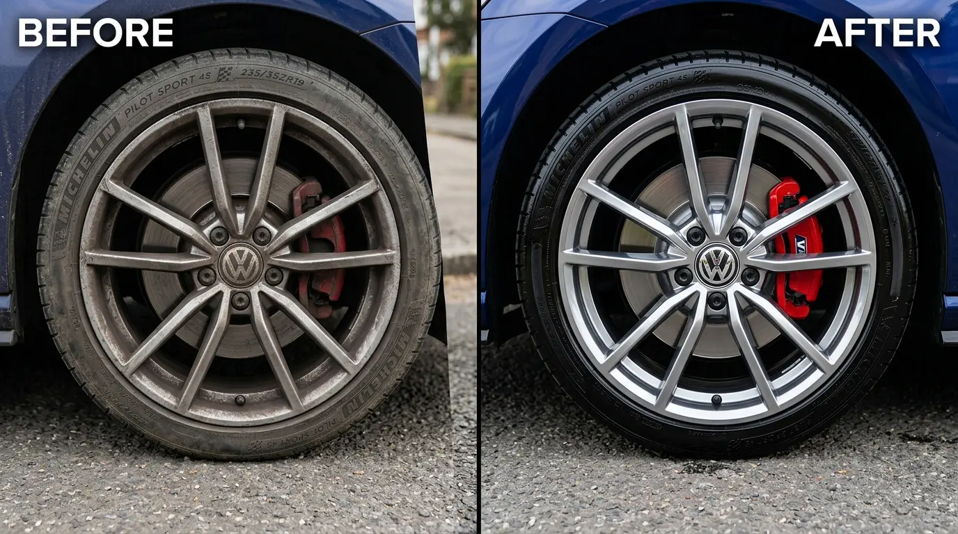 Wheel Before and After Detailing
